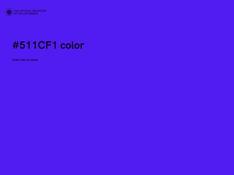 #511CF1 color image