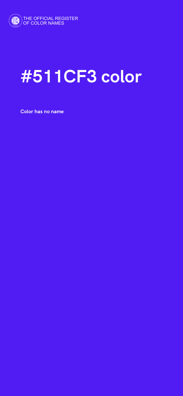 #511CF3 color image