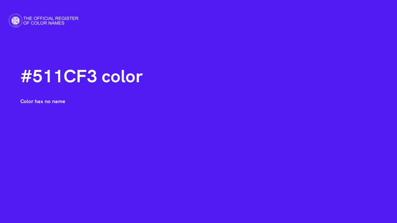 #511CF3 color image