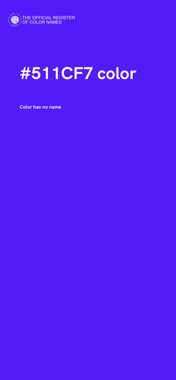 #511CF7 color image