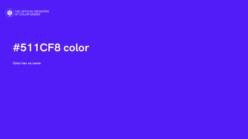 #511CF8 color image