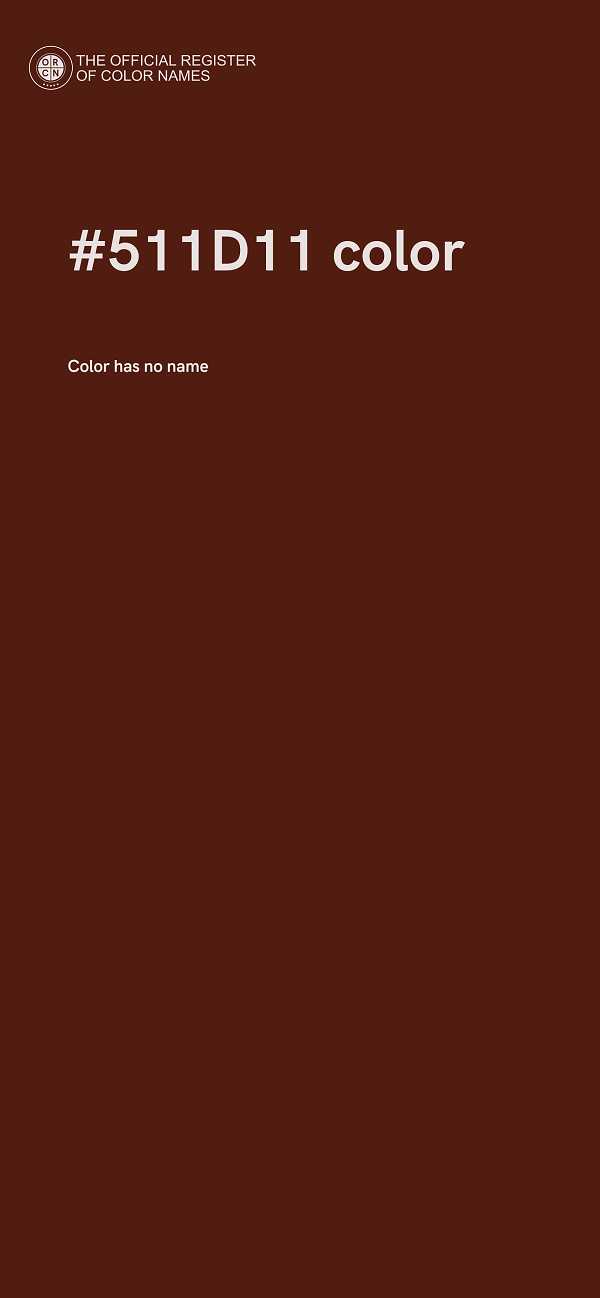 #511D11 color image