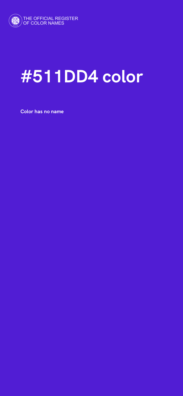 #511DD4 color image