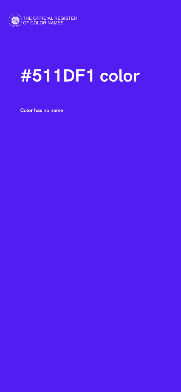 #511DF1 color image