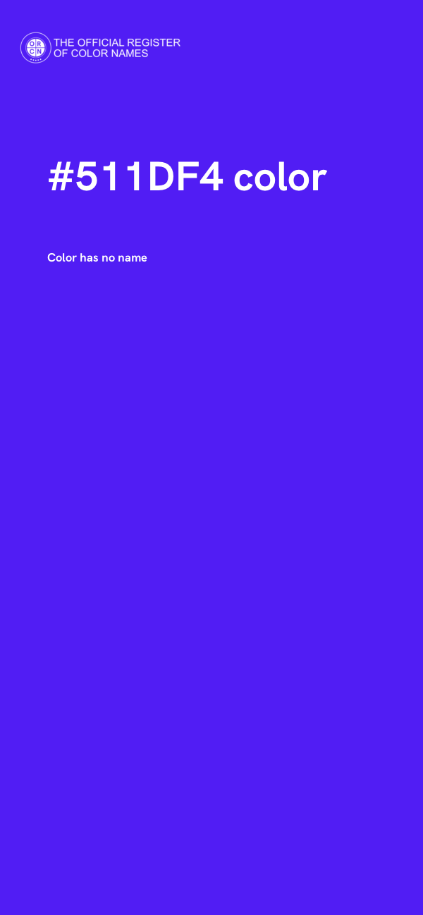 #511DF4 color image