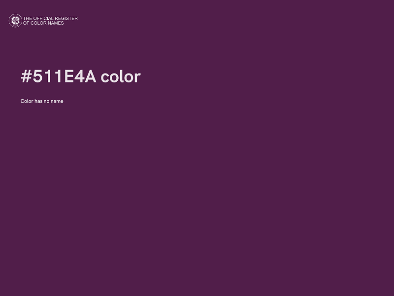 #511E4A color image