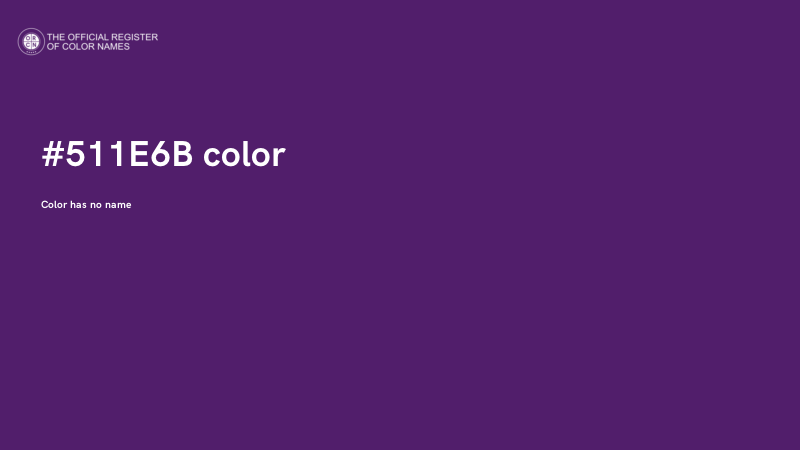 #511E6B color image