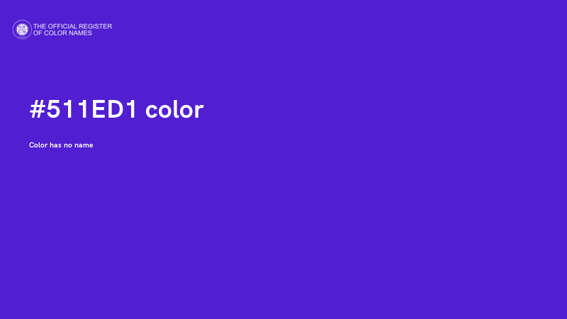 #511ED1 color image
