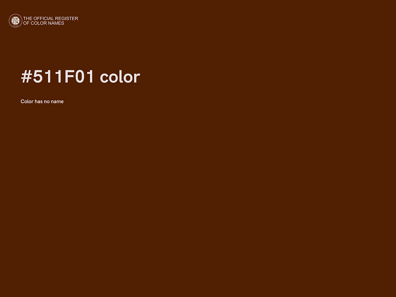 #511F01 color image