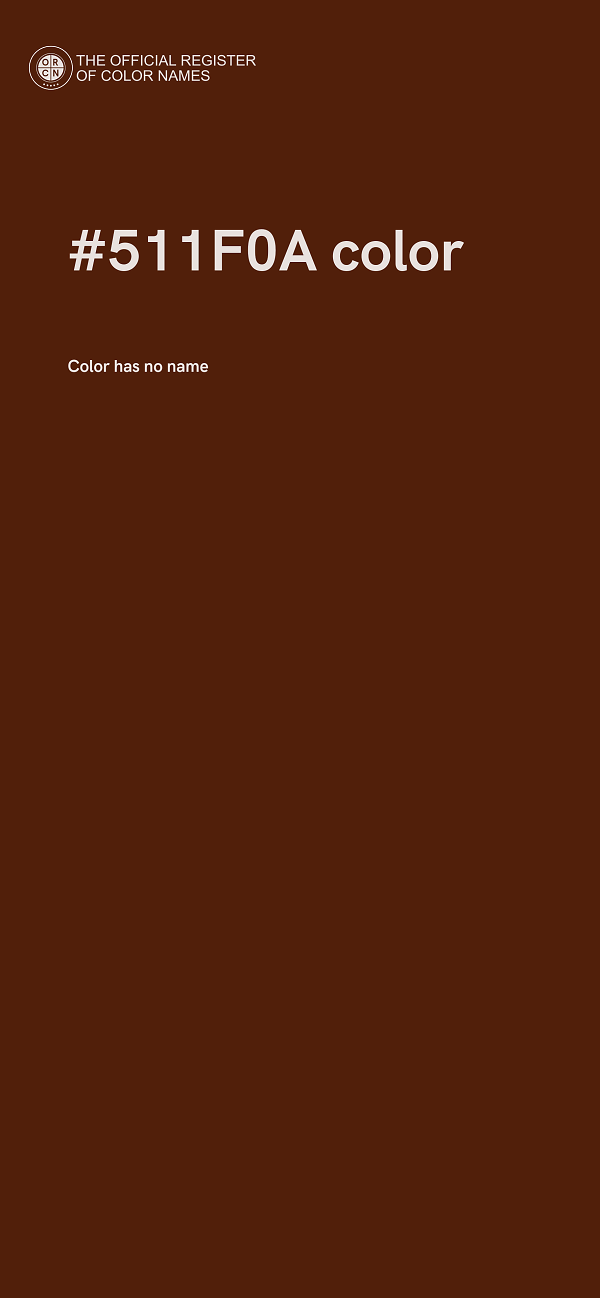#511F0A color image