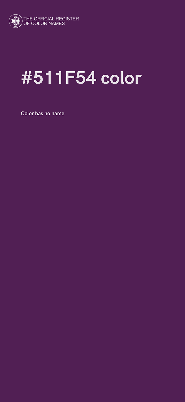 #511F54 color image