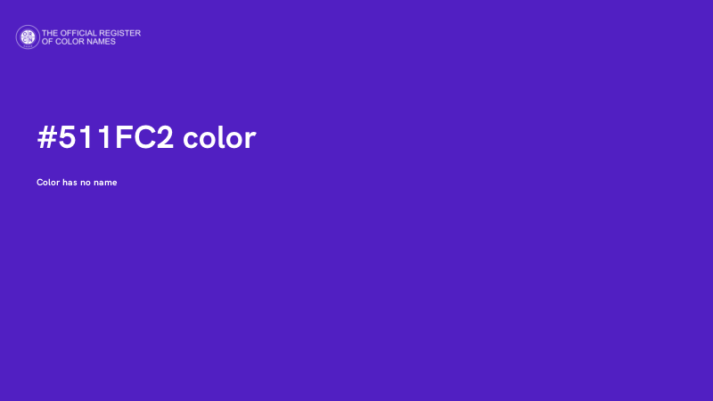 #511FC2 color image