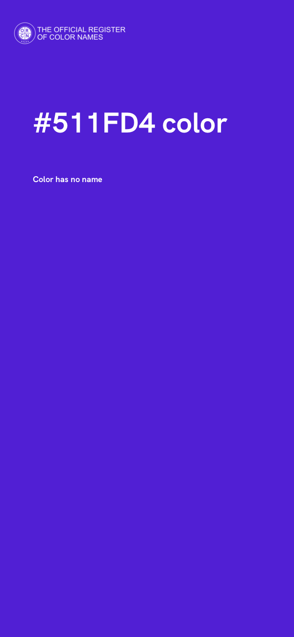 #511FD4 color image