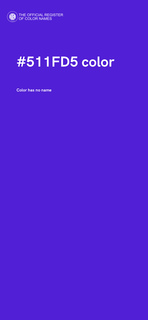 #511FD5 color image