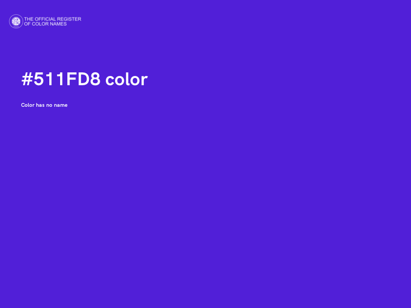 #511FD8 color image