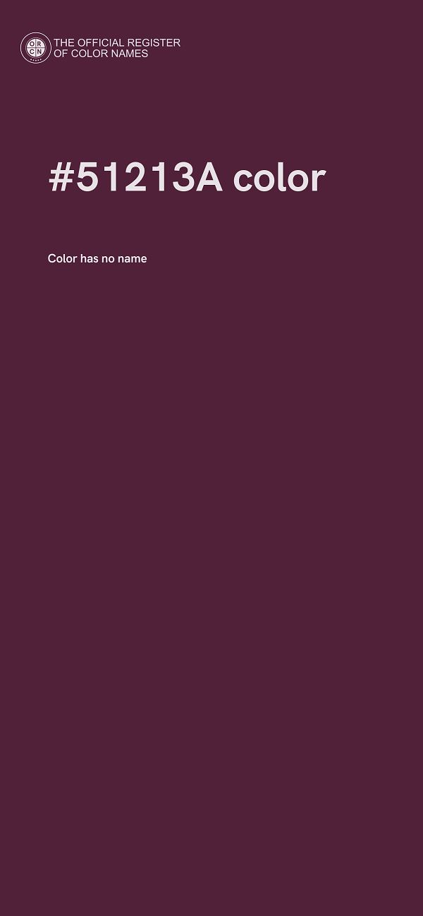 #51213A color image