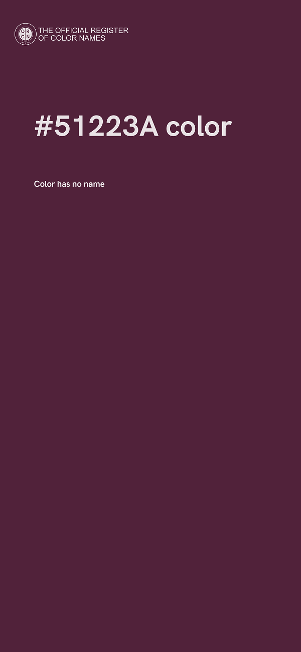 #51223A color image