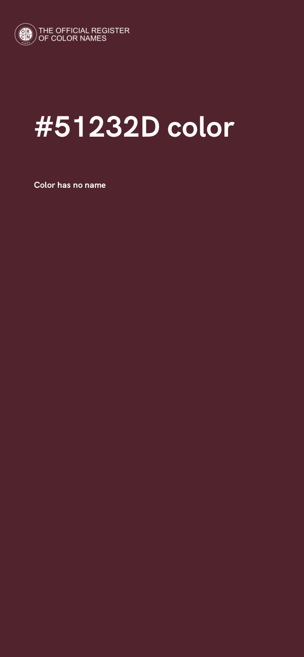 #51232D color image