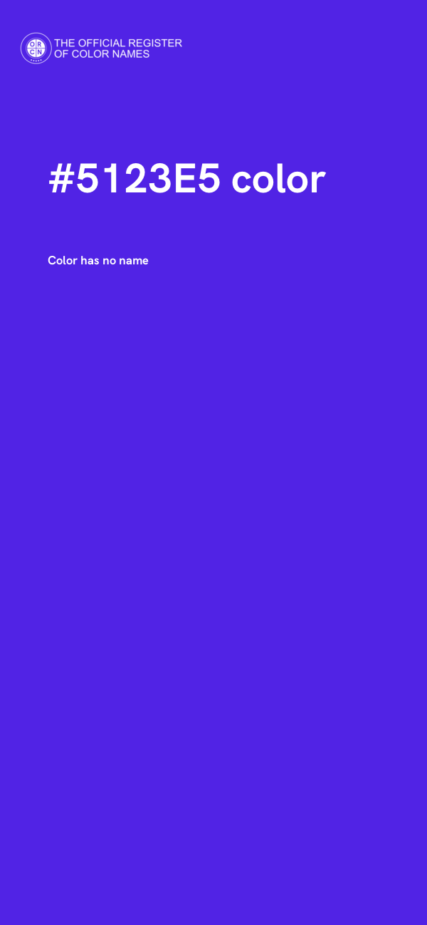 #5123E5 color image