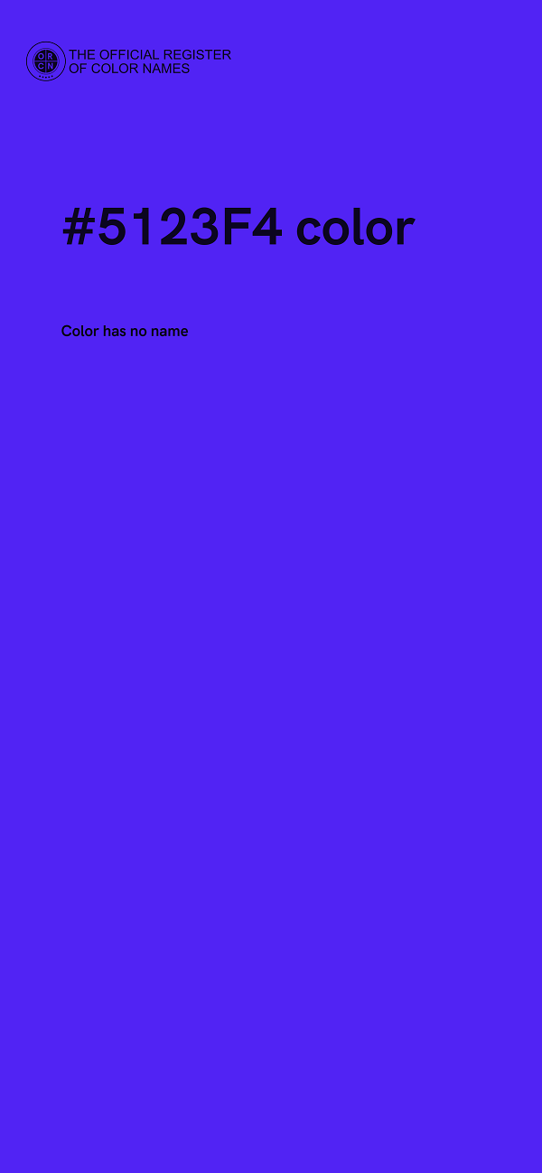 #5123F4 color image