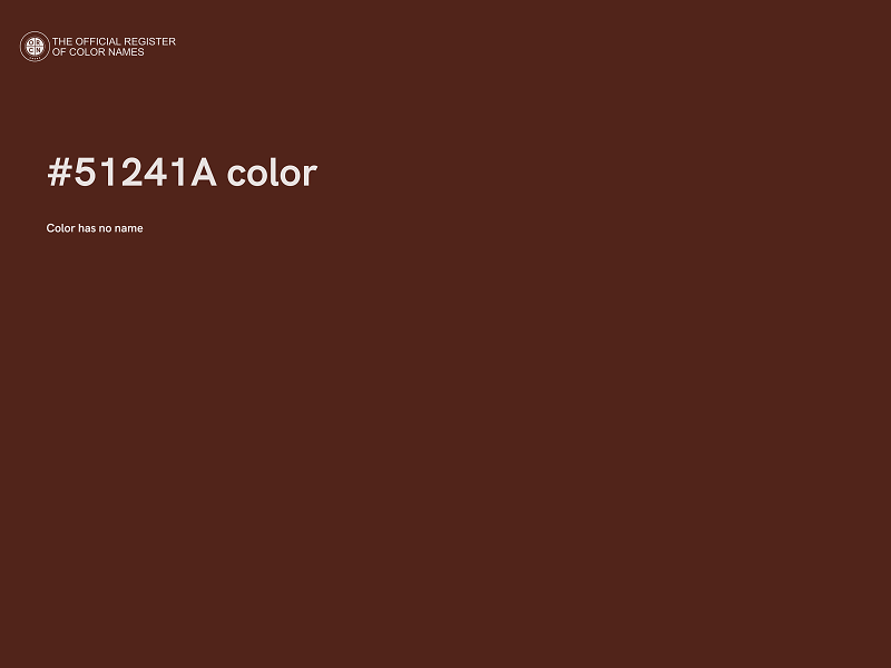 #51241A color image