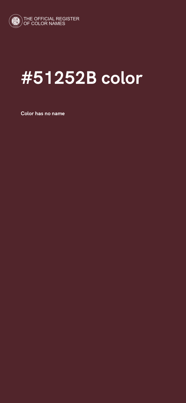 #51252B color image