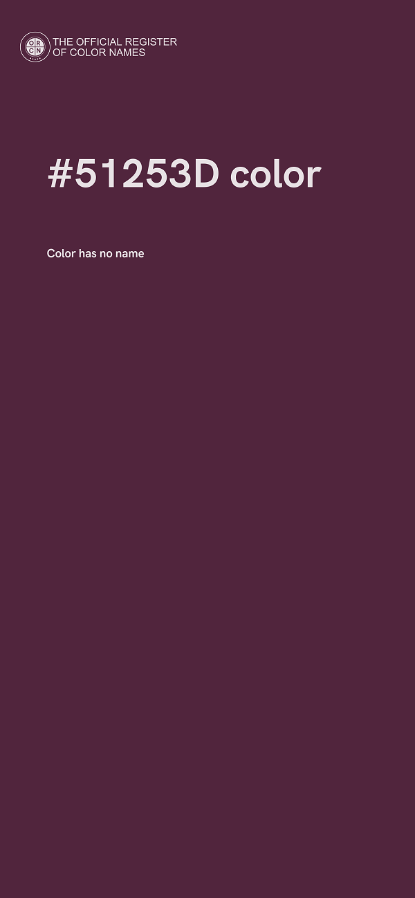 #51253D color image