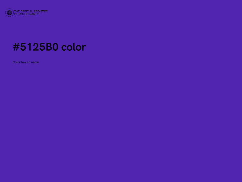 #5125B0 color image