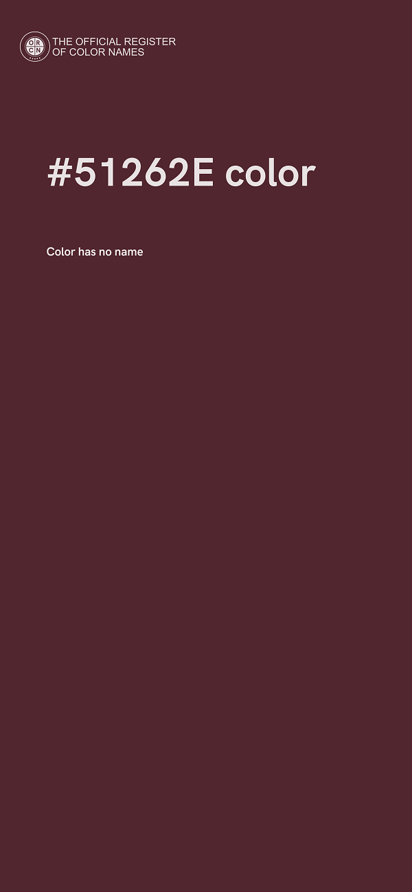 #51262E color image