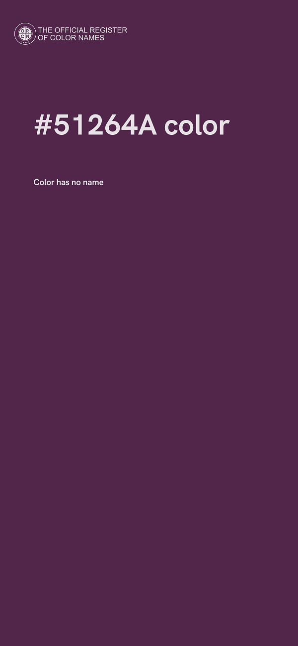 #51264A color image