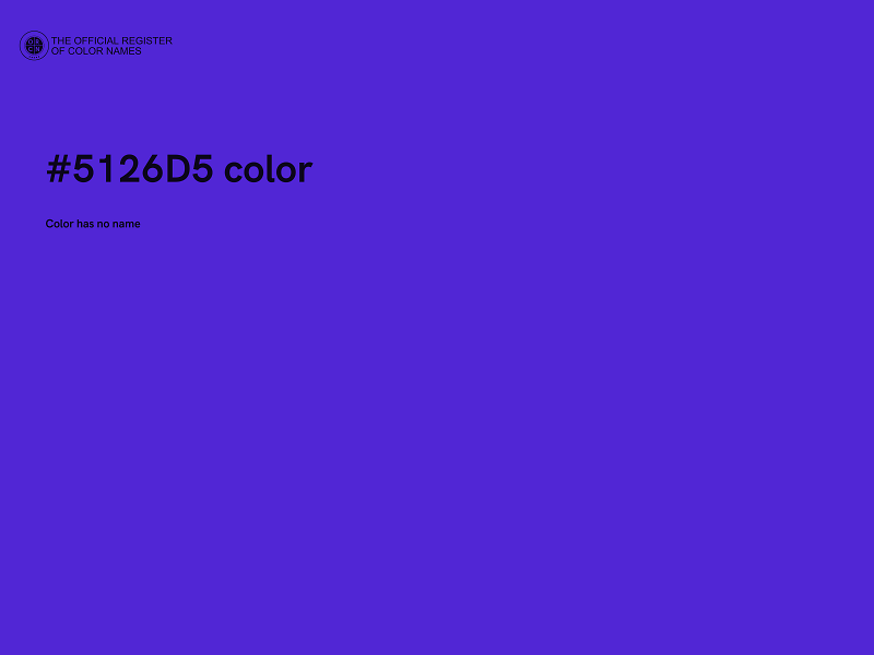 #5126D5 color image