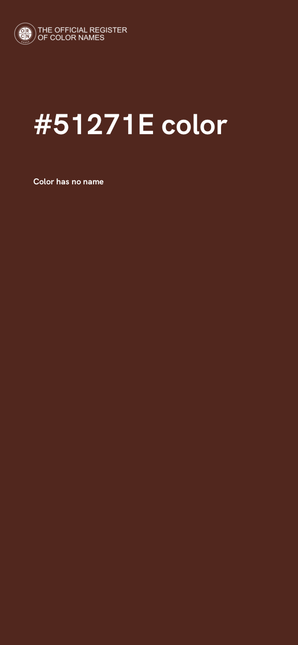 #51271E color image
