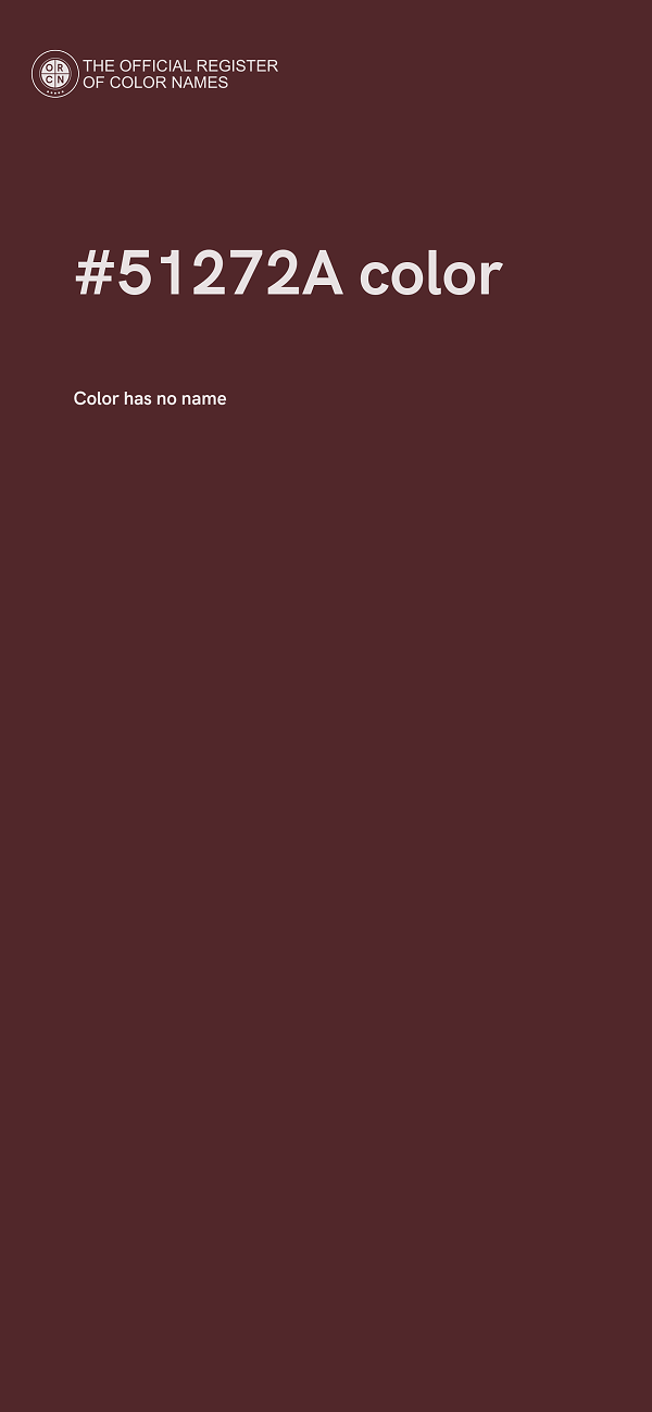 #51272A color image