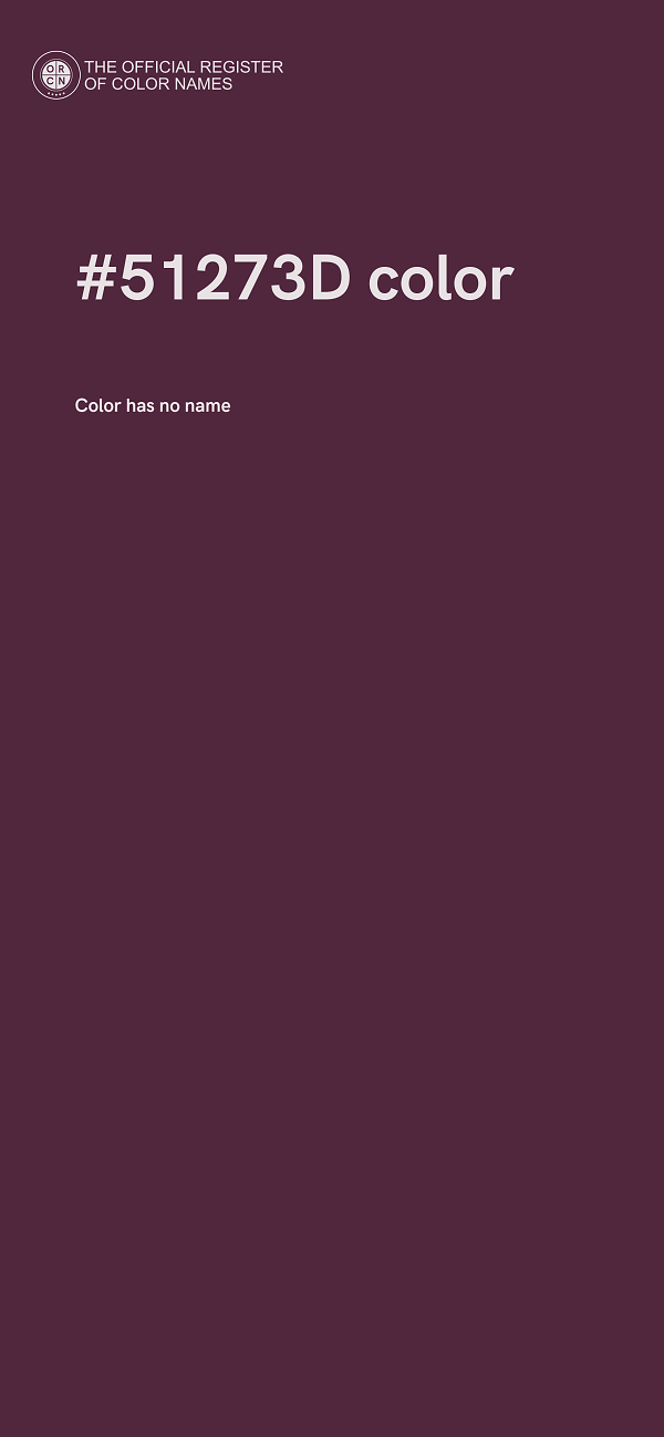 #51273D color image