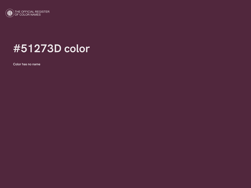 #51273D color image