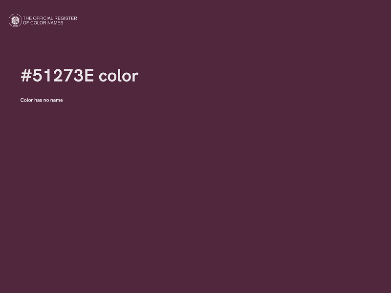 #51273E color image