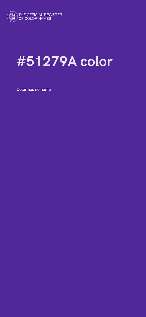 #51279A color image