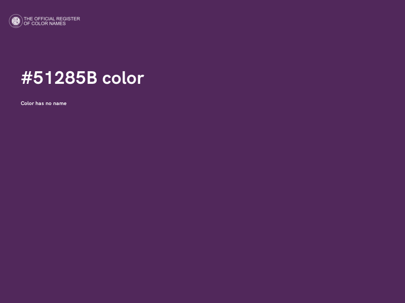 #51285B color image