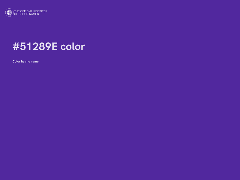 #51289E color image