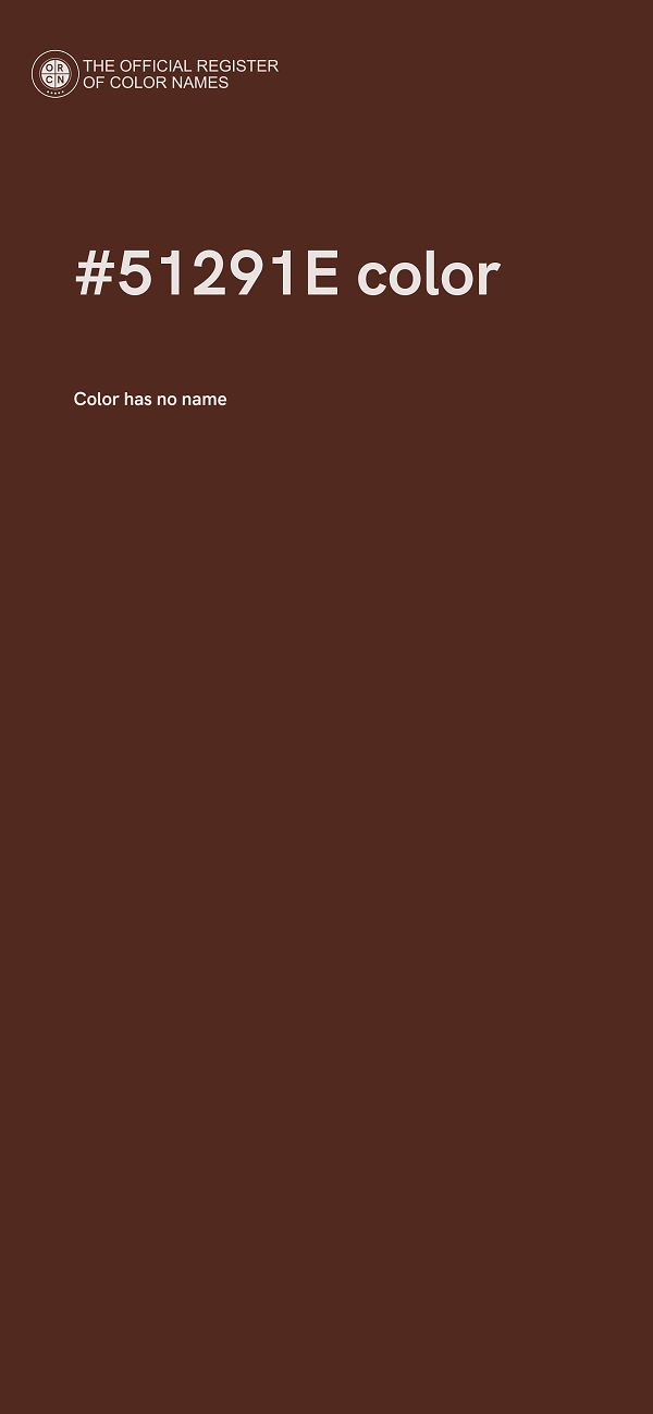 #51291E color image