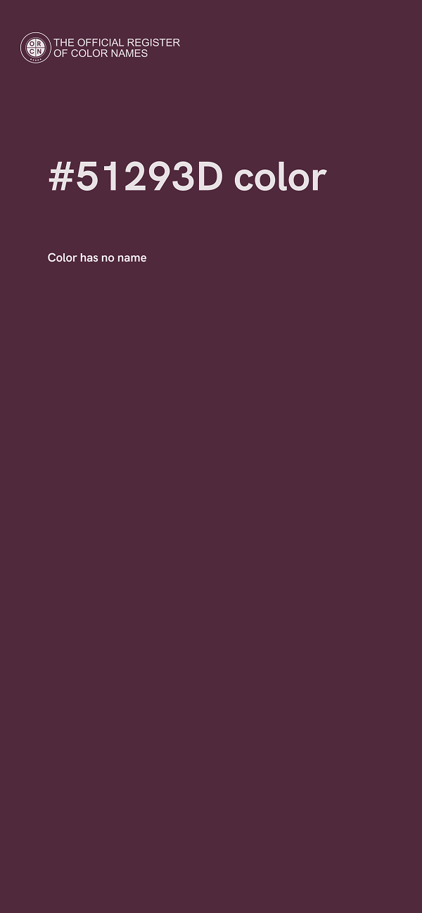 #51293D color image