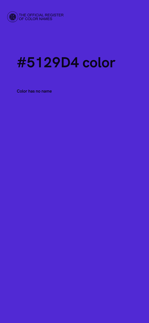 #5129D4 color image