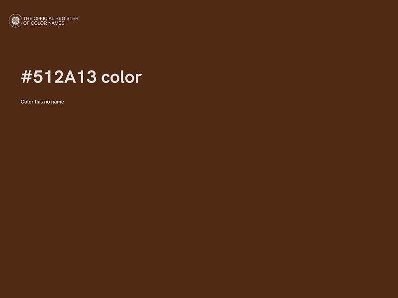 #512A13 color image