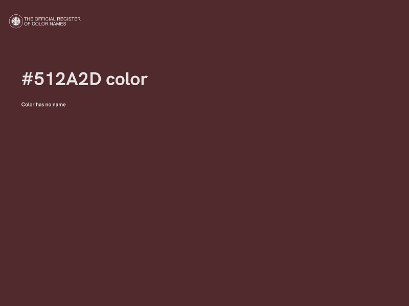 #512A2D color image