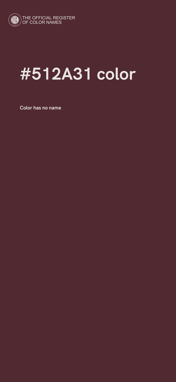 #512A31 color image
