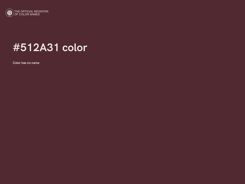 #512A31 color image