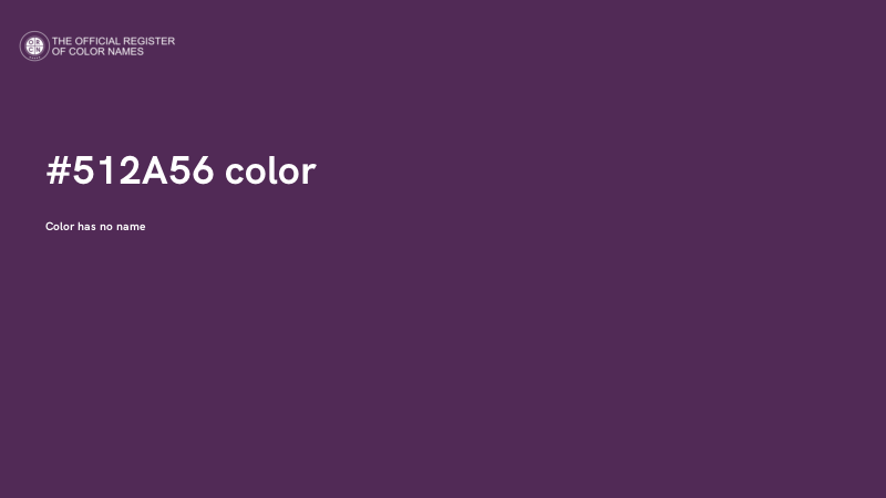 #512A56 color image