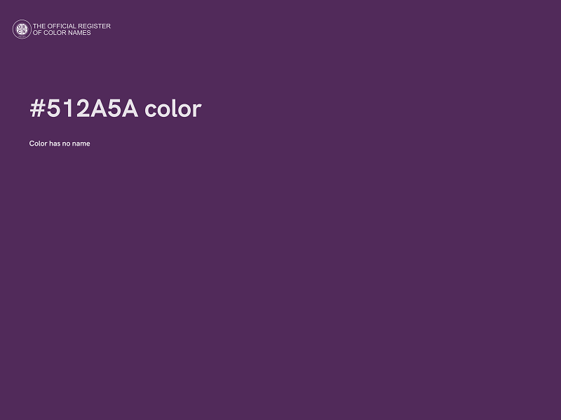 #512A5A color image