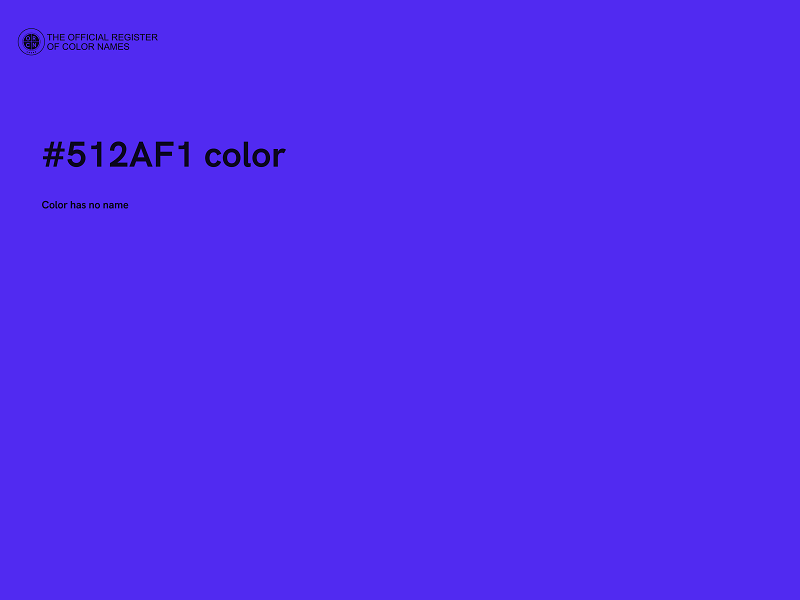 #512AF1 color image