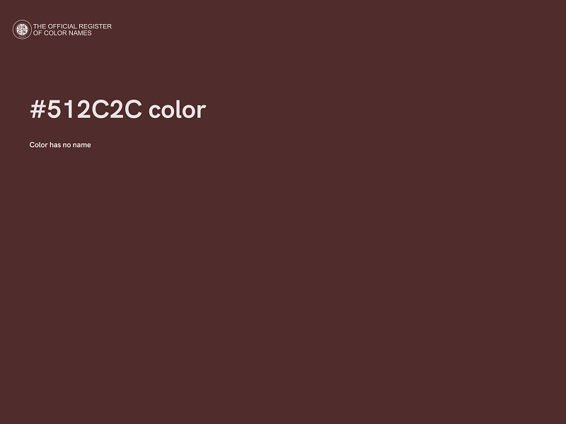 #512C2C color image